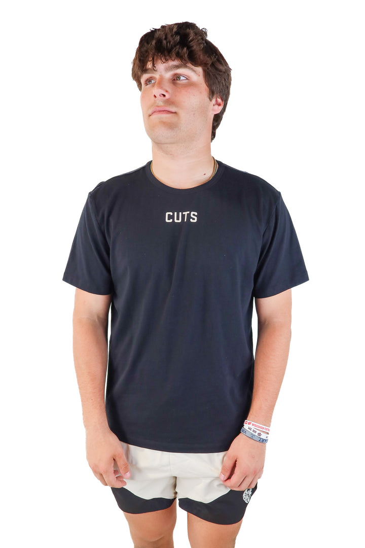 cuts black tshirt (xxl)