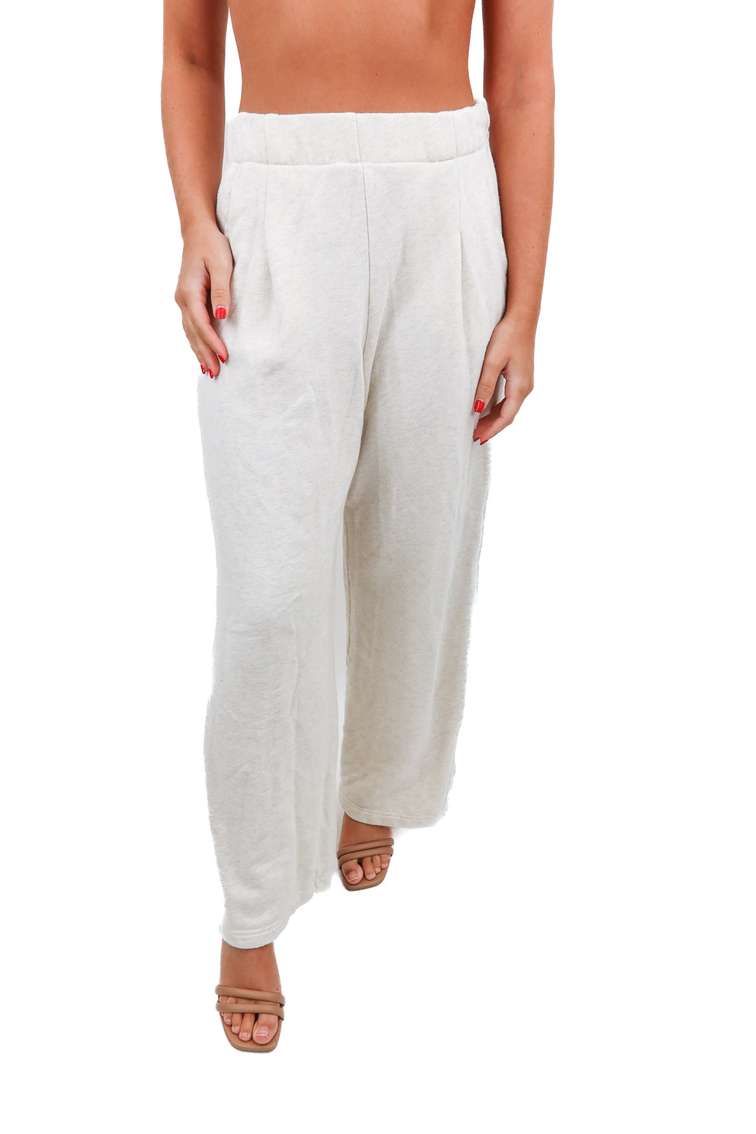 aerie oatmeal loungepants (S)