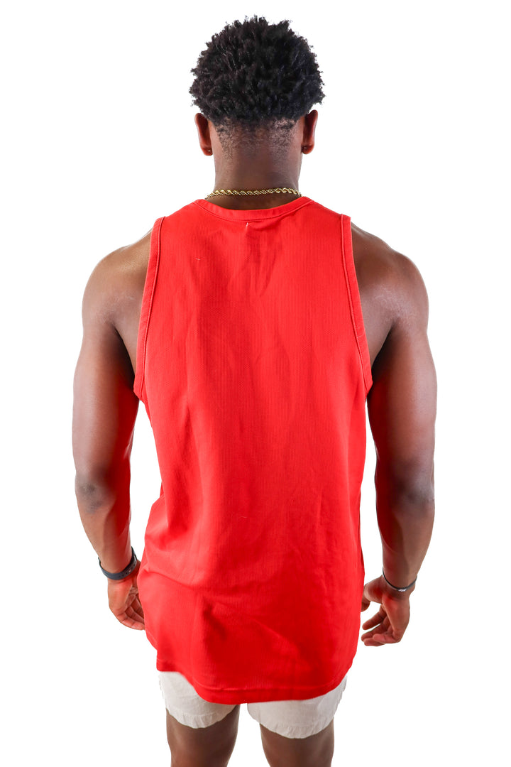 SOLD nike dri fit red tank top (xl)
