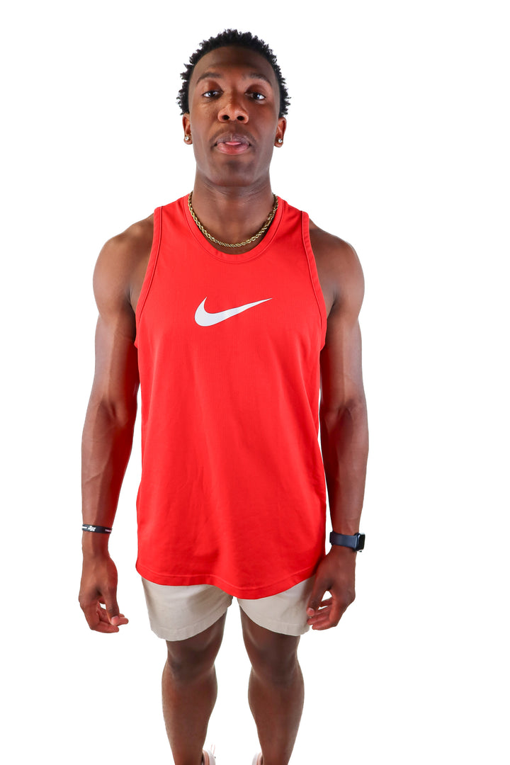 SOLD nike dri fit red tank top (xl)