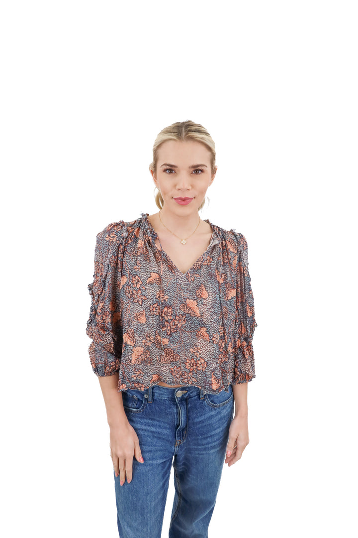 Ulla Johnson floral long sleeve blouse (4)
