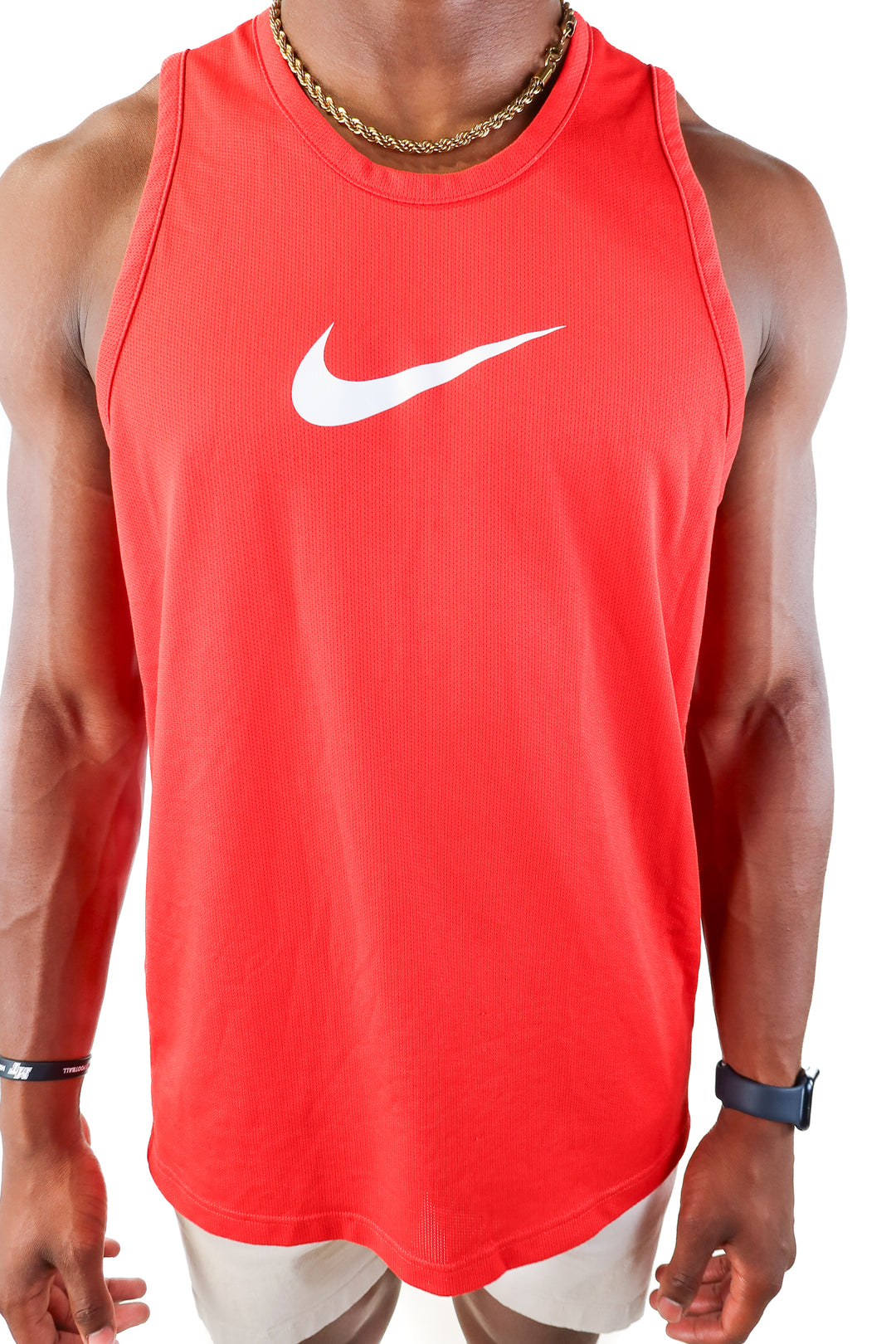 SOLD nike dri fit red tank top (xl)