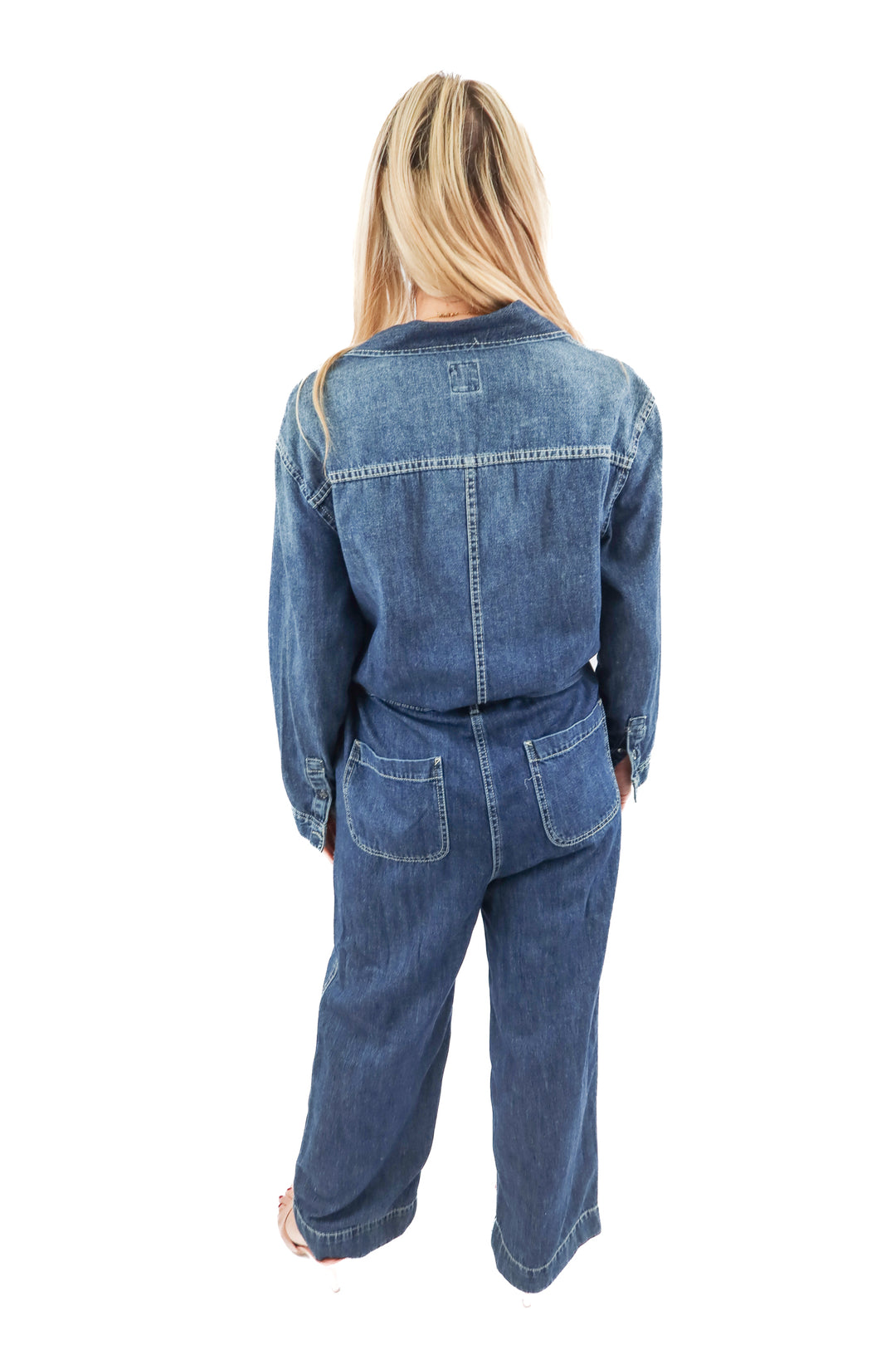 gap medium wash denim jumpsuit (4)
