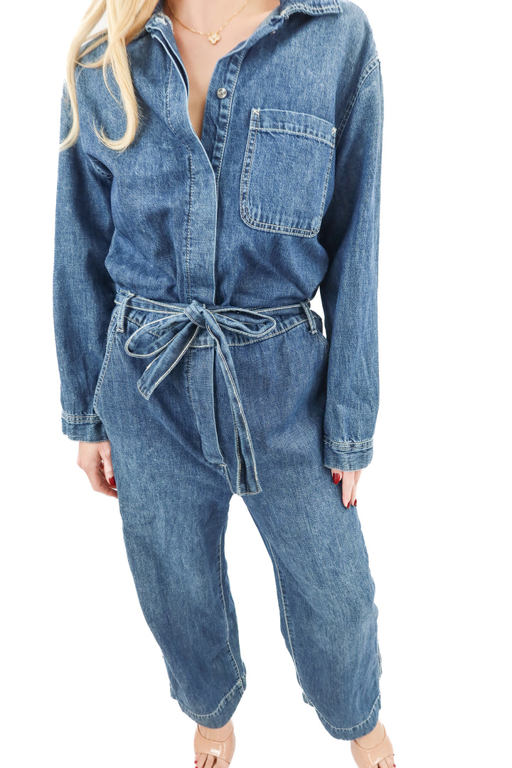 gap medium wash denim jumpsuit (4)