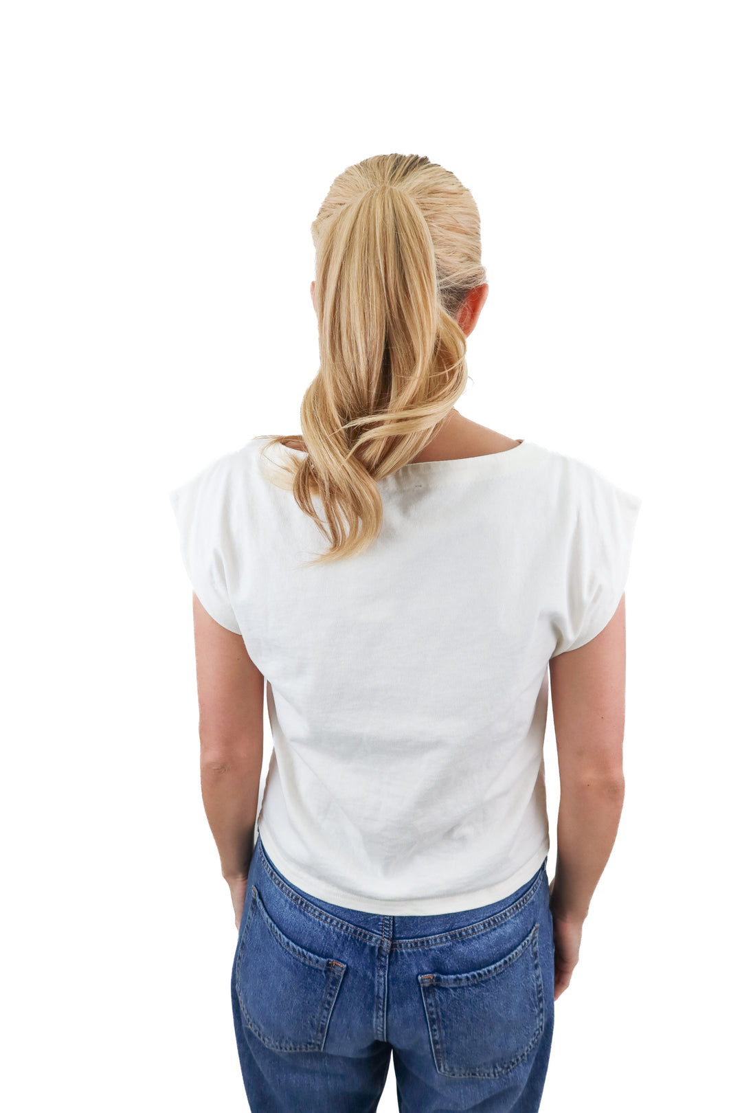 J.Crew ivory muscle pocket top (S)