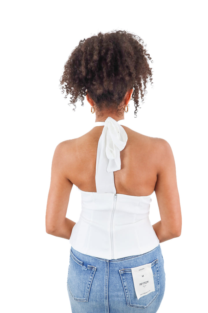 Vici white halter top (S)