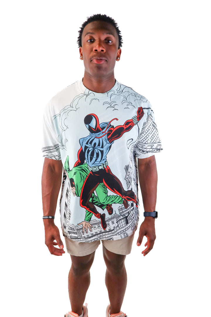 AUCTION mask and disguise white superman tshirt (xl)- ends 5/20 at 8pm CT