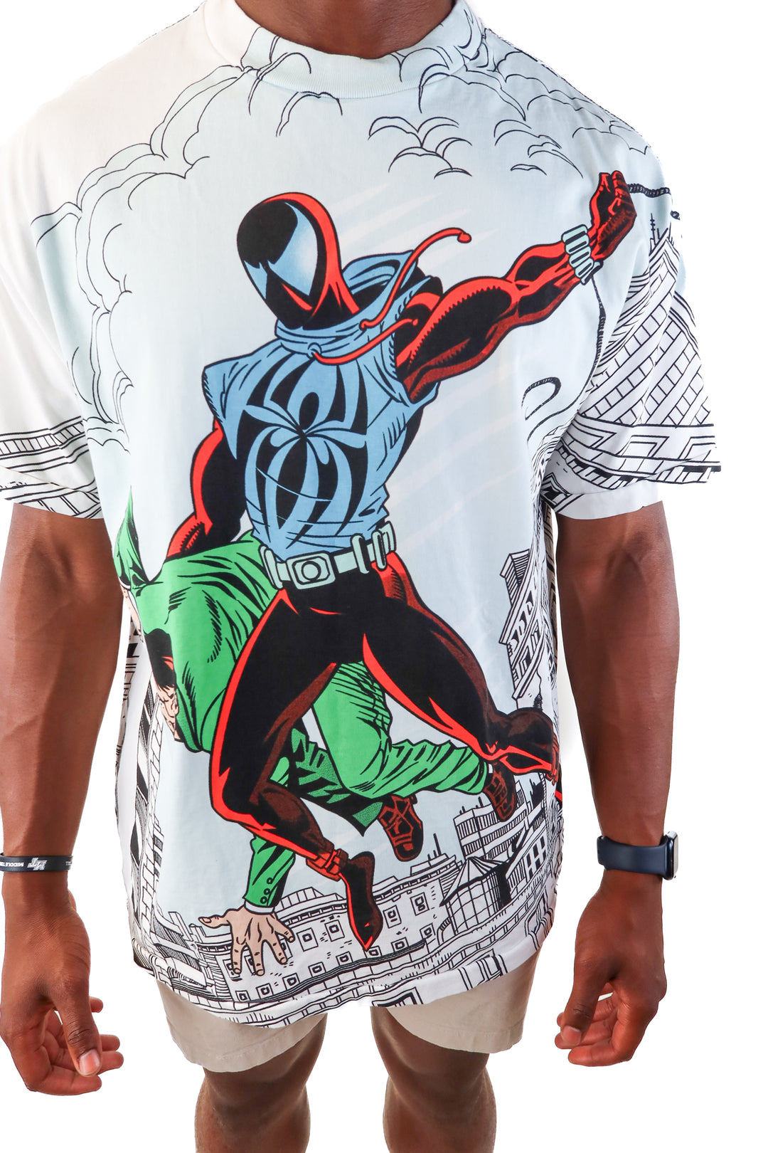 AUCTION mask and disguise white superman tshirt (xl)- ends 5/20 at 8pm CT