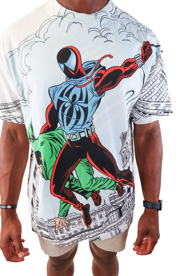 AUCTION mask and disguise white superman tshirt (xl)- ends 5/20 at 8pm CT
