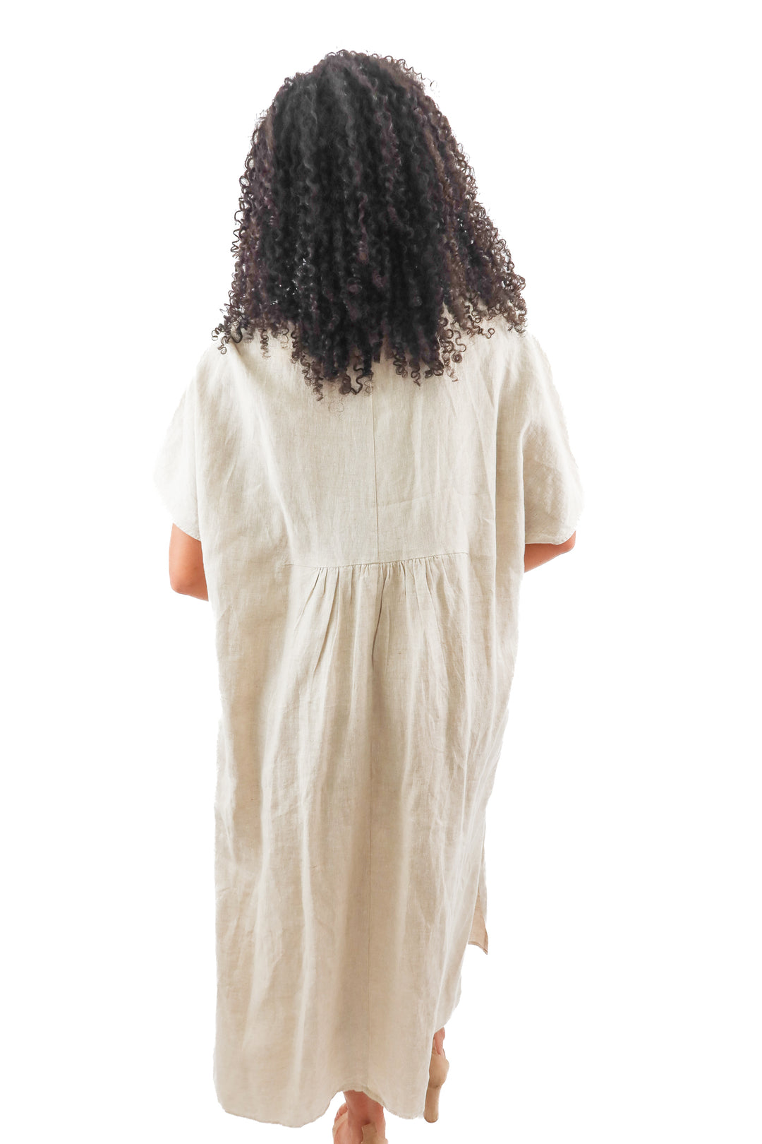 tuckernuck linen maxi dress (L; retail $188)