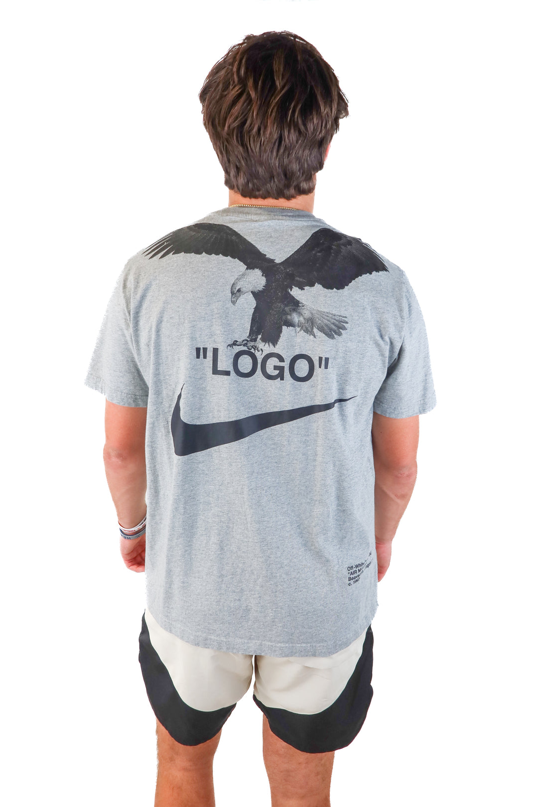 nike x off white suit grey tshirt (xl)