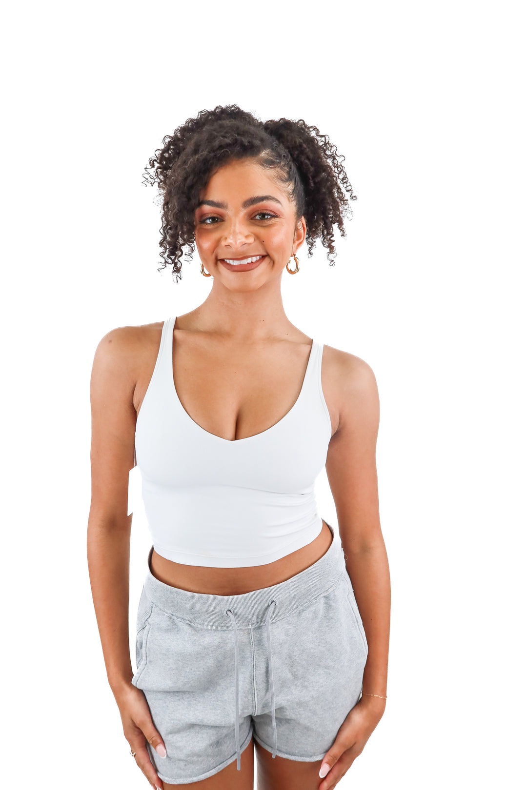 Lululemon white align exercise top (6)
