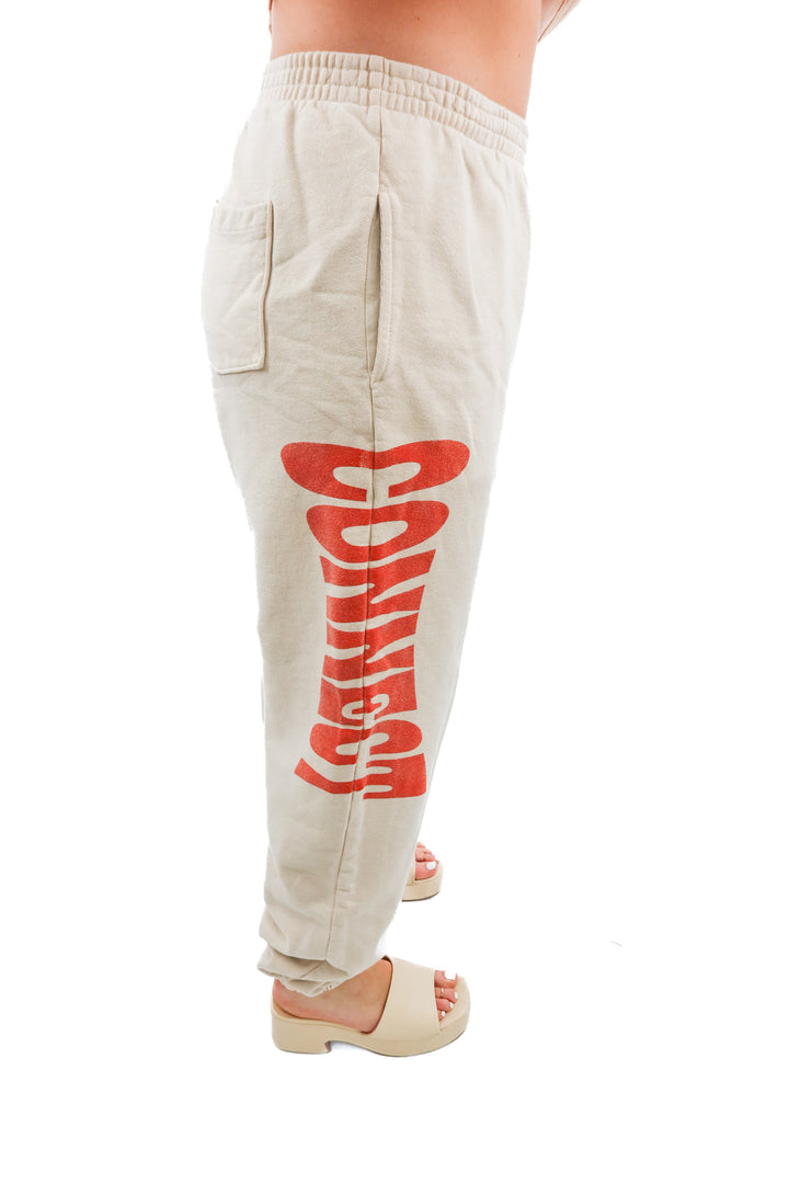 lonely ghost tan sweatpants (xl; retail $70)