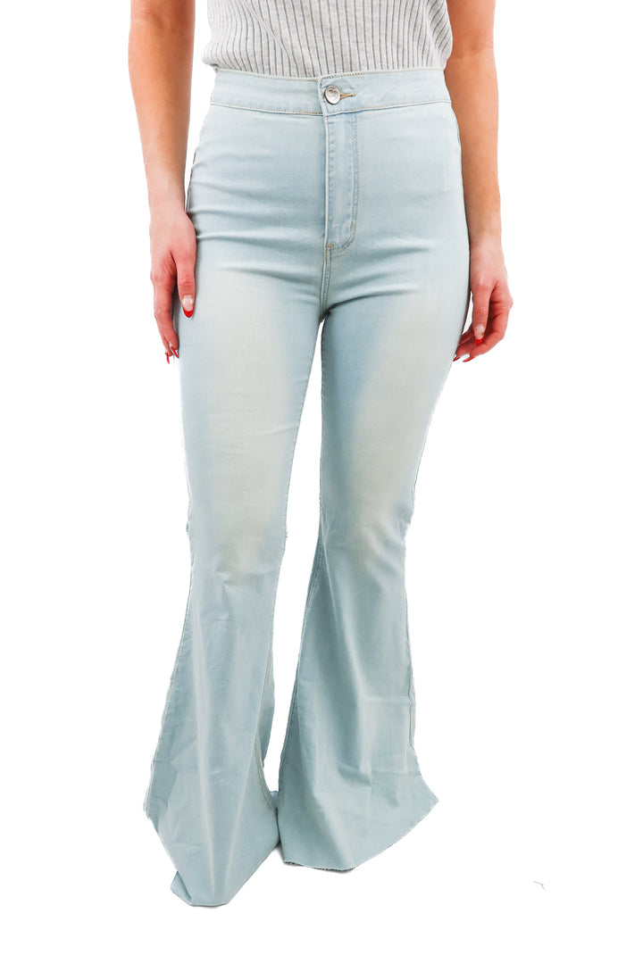 buddy love light wash wide leg jeans NWT (27; retail $100)