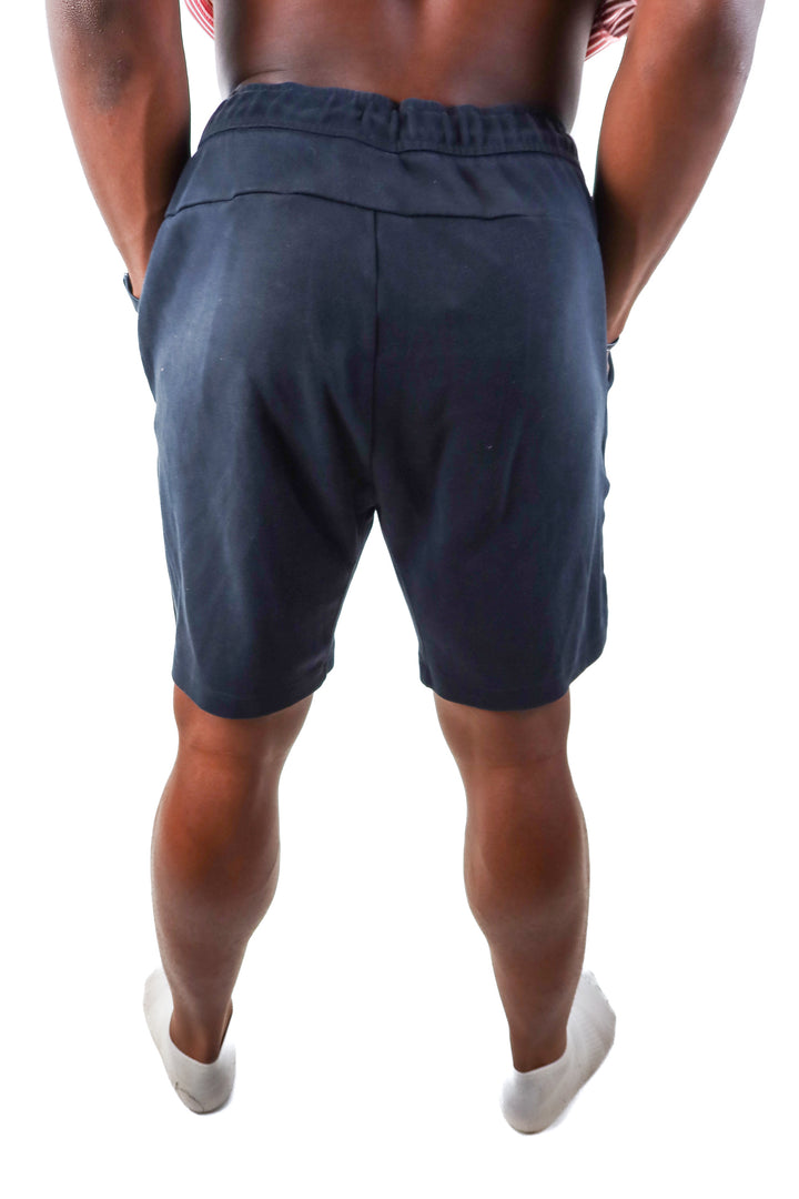 nike black sweat shorts (xl)