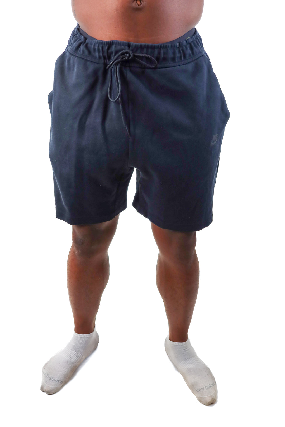 nike black sweat shorts (xl)