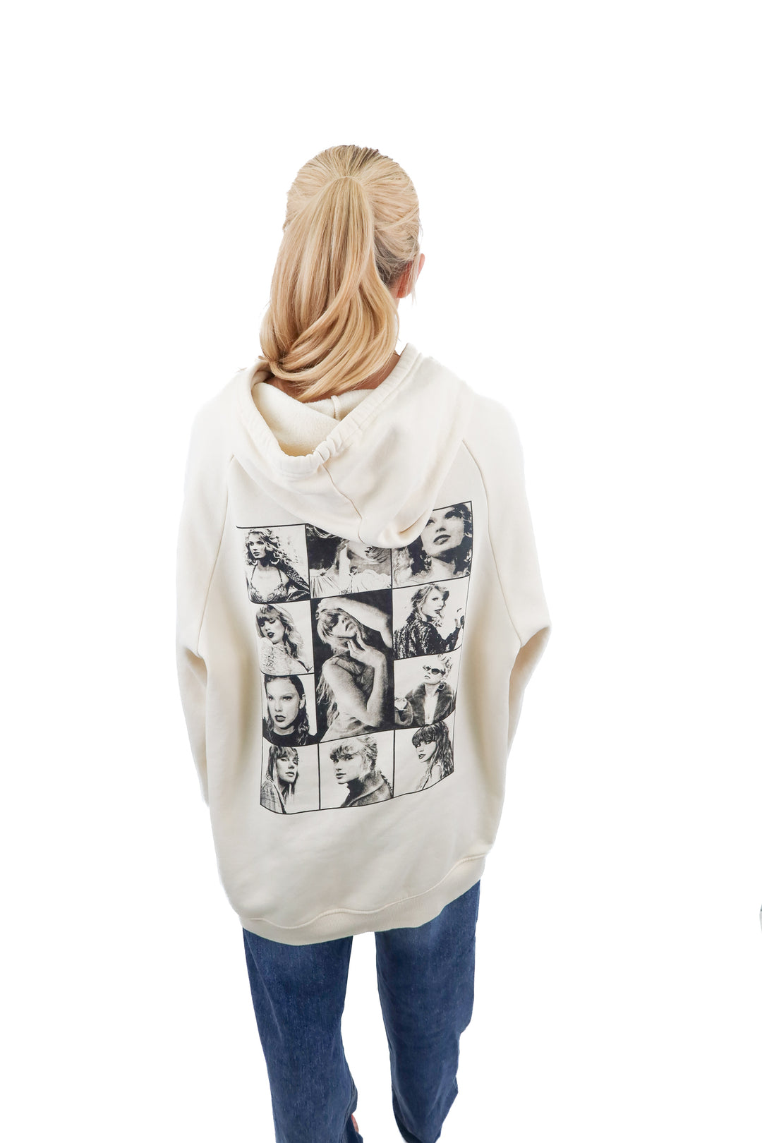 Taylor Swift The Eras Tour cream hoodie (L)