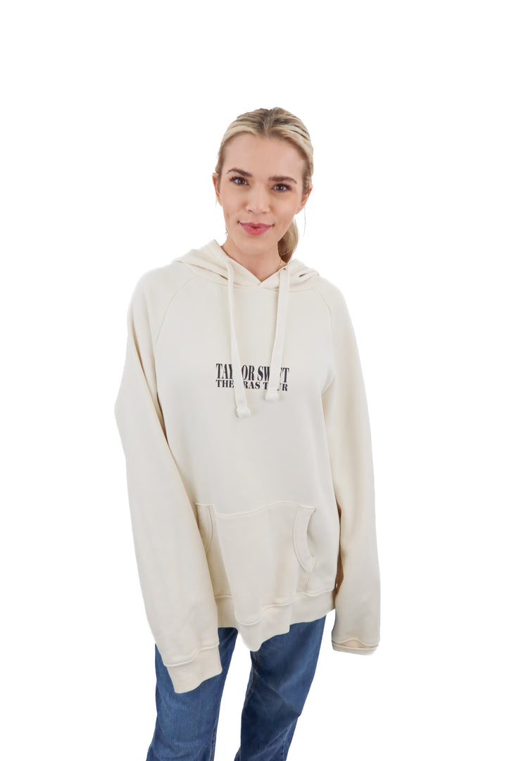 Taylor Swift The Eras Tour cream hoodie (L)