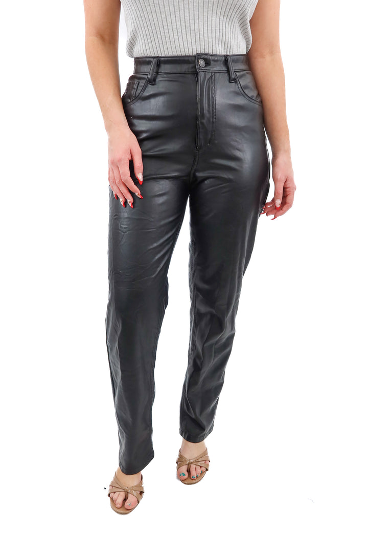 abercrombie & fitch vegan leather pants (27; retail $110)
