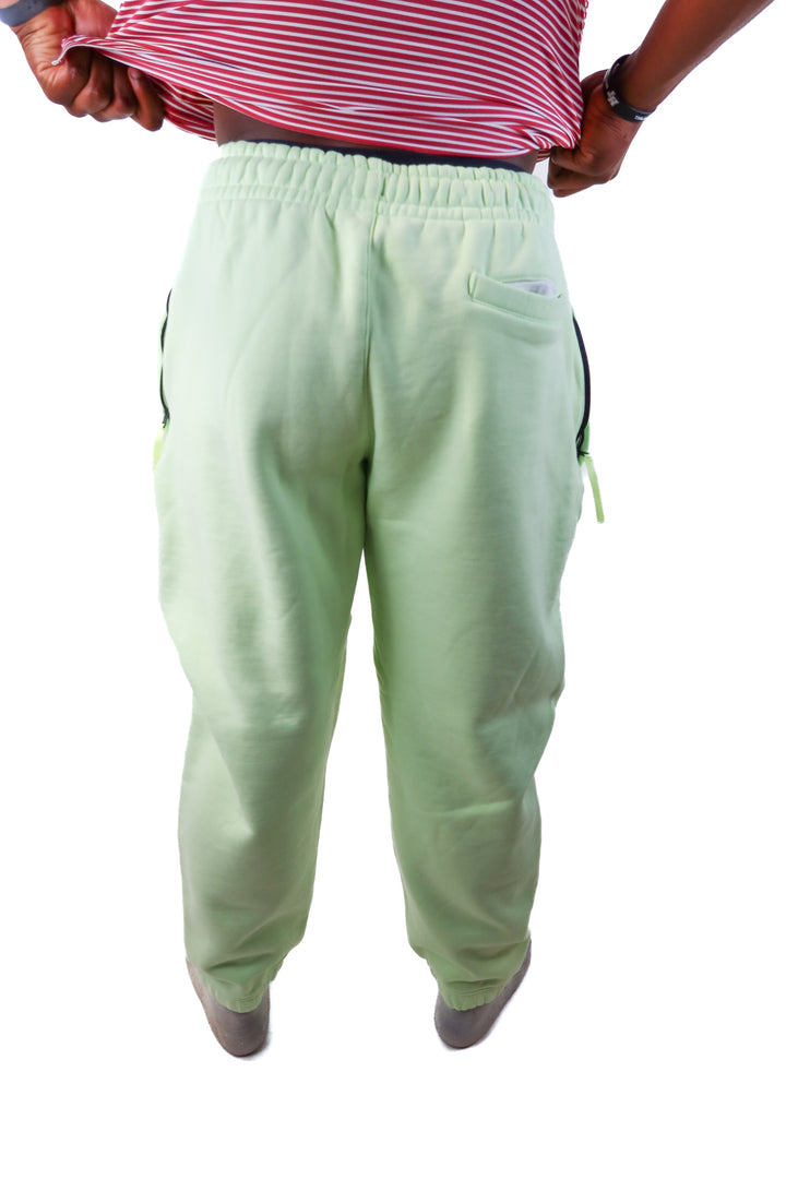 SOLD nike lime green sweatpants (xl)