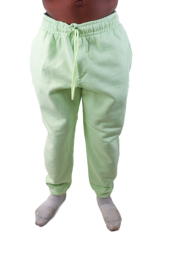 SOLD nike lime green sweatpants (xl)