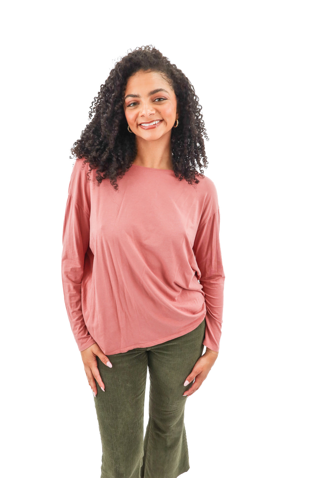 lululemon mauve long sleeve top (12; retail $64)