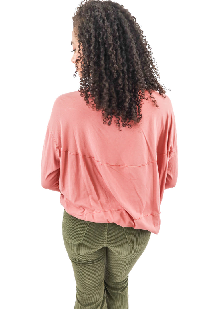 lululemon mauve long sleeve top (12; retail $64)