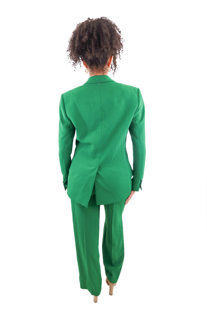 Zara green blazer pant set (M)