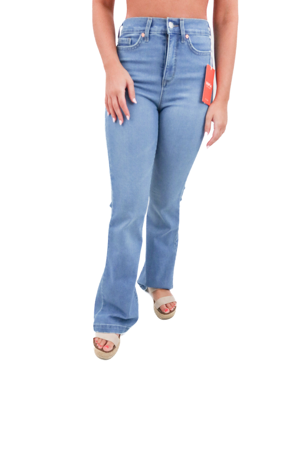 sofia by sofia vergara high rise flare jeans nwt (2)