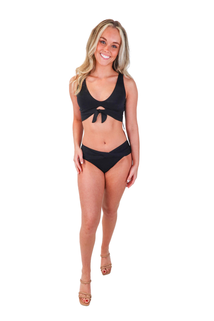 robin piccone black bikini NWT (S; retails $202)