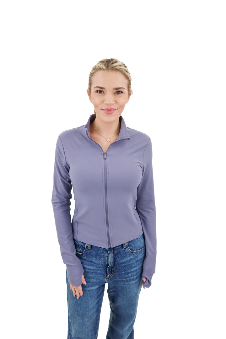 Spanx purple bare essentials contour jacket  NWT (M; retail $138)