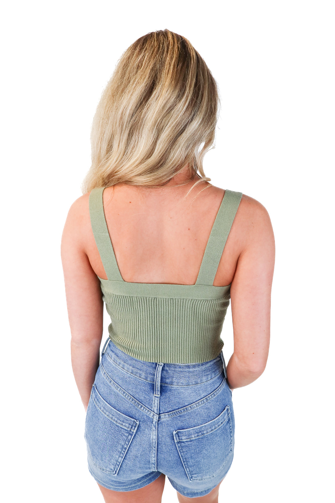 abercrombie & fitch green ripped tank (xs; retails $45)