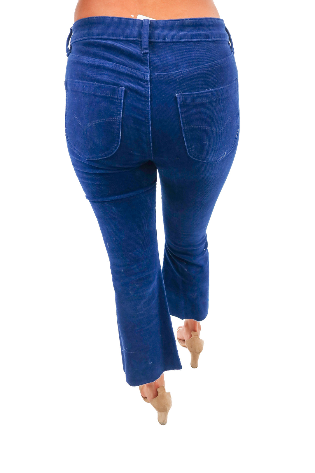 cleo + wolf blue cordoruy high rise bootcut (29; retail $79.95)