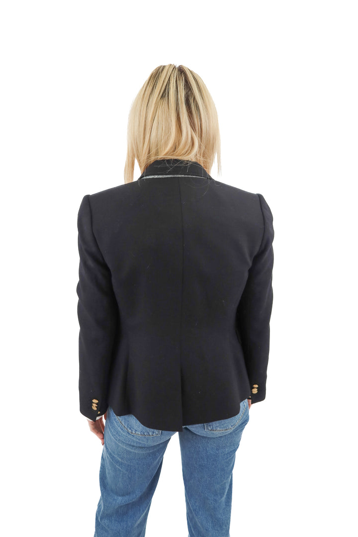 j.crew black schoolboy blazer (2; retail $118)