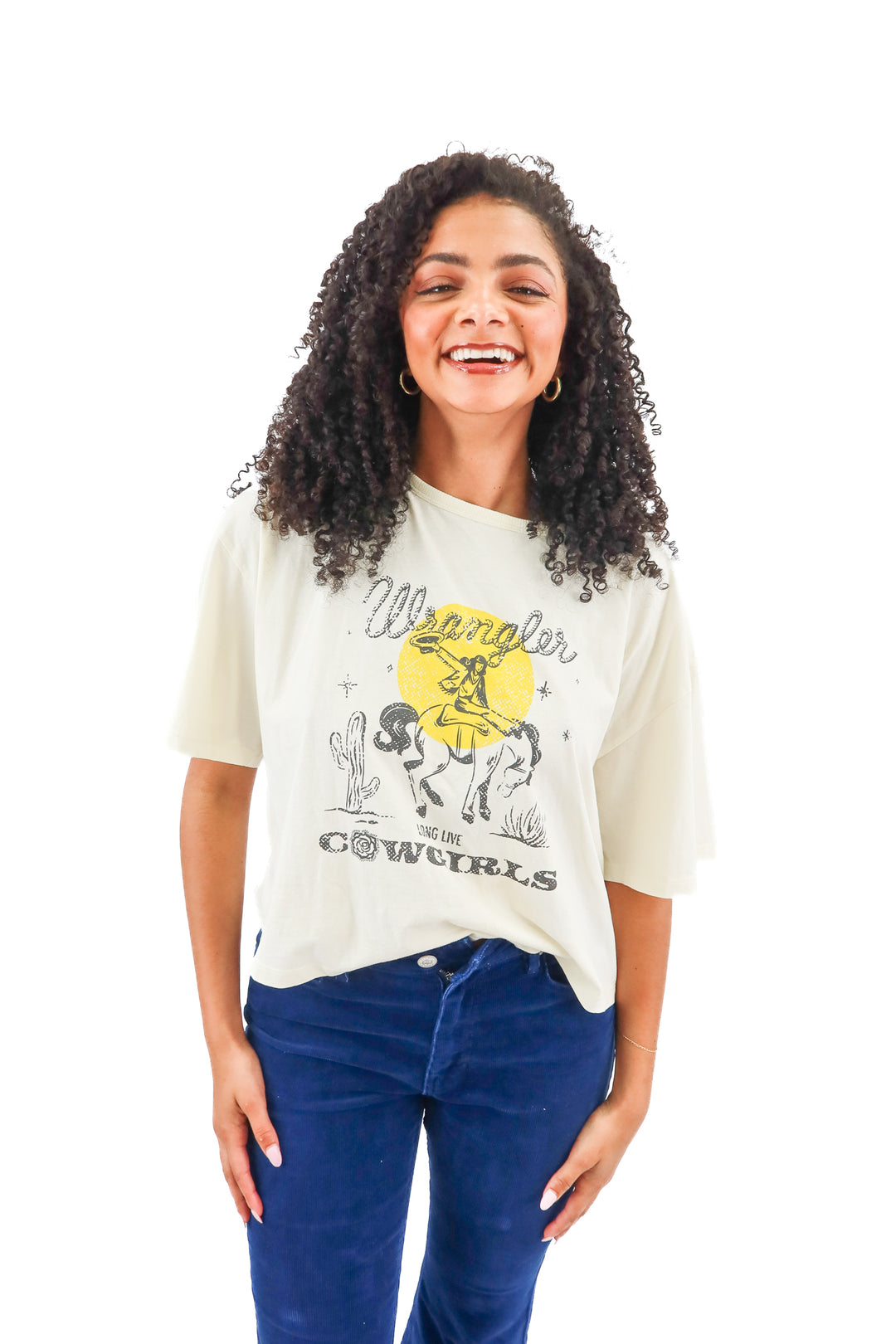 wrangler x yellow rose long live cowgirls tee NWT (M; retail $45)