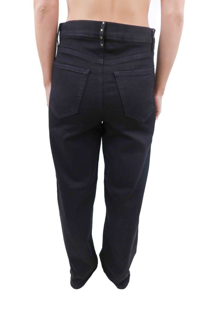 Vici black studded wideleg jeans NWT