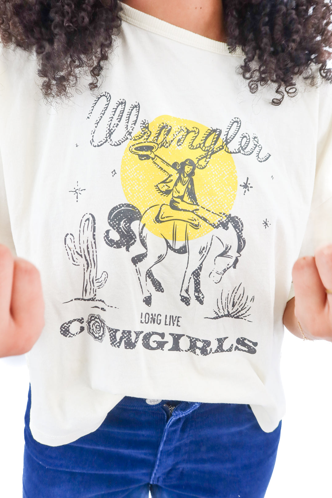 wrangler x yellow rose long live cowgirls tee NWT (M; retail $45)