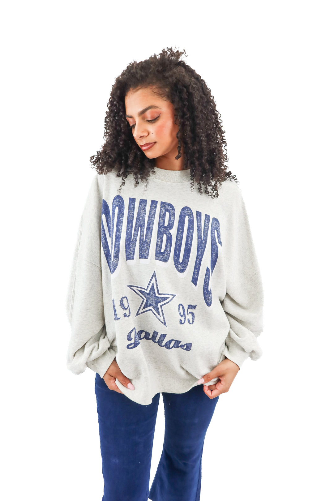 abercrombie & fitch grey dallas cowboy sweatshirt (XL; retail $90)