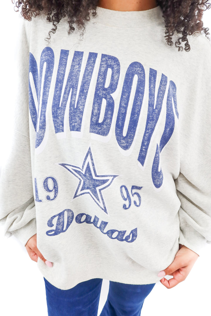 abercrombie & fitch grey dallas cowboy sweatshirt (XL; retail $90)