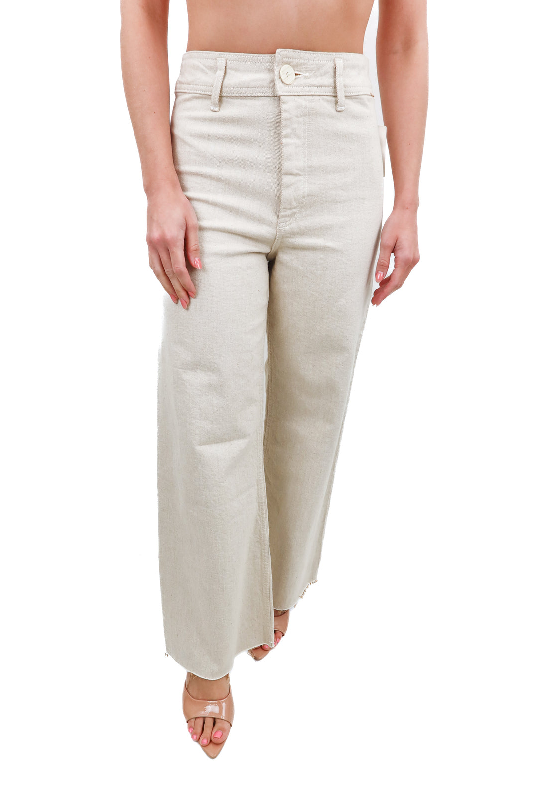 zara tan "the marine straight" leg jeans NWT (6; retail $79)