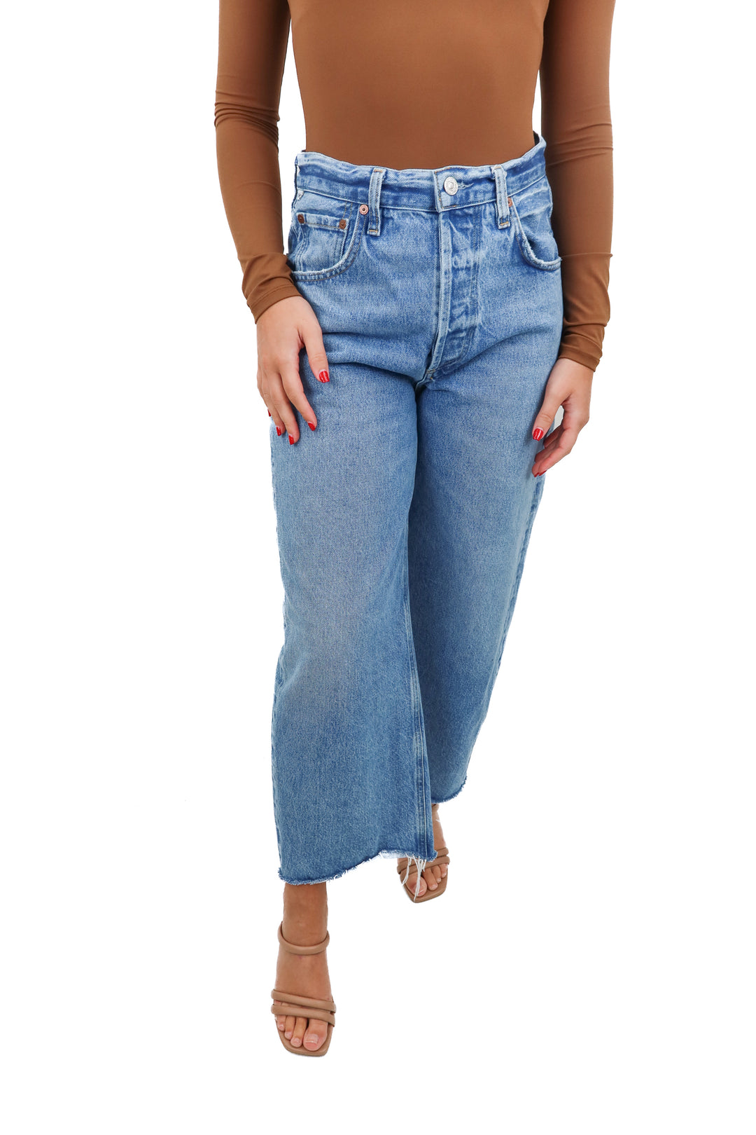 citizens of humanity "ayla" light wash jeans (25; retail $258)