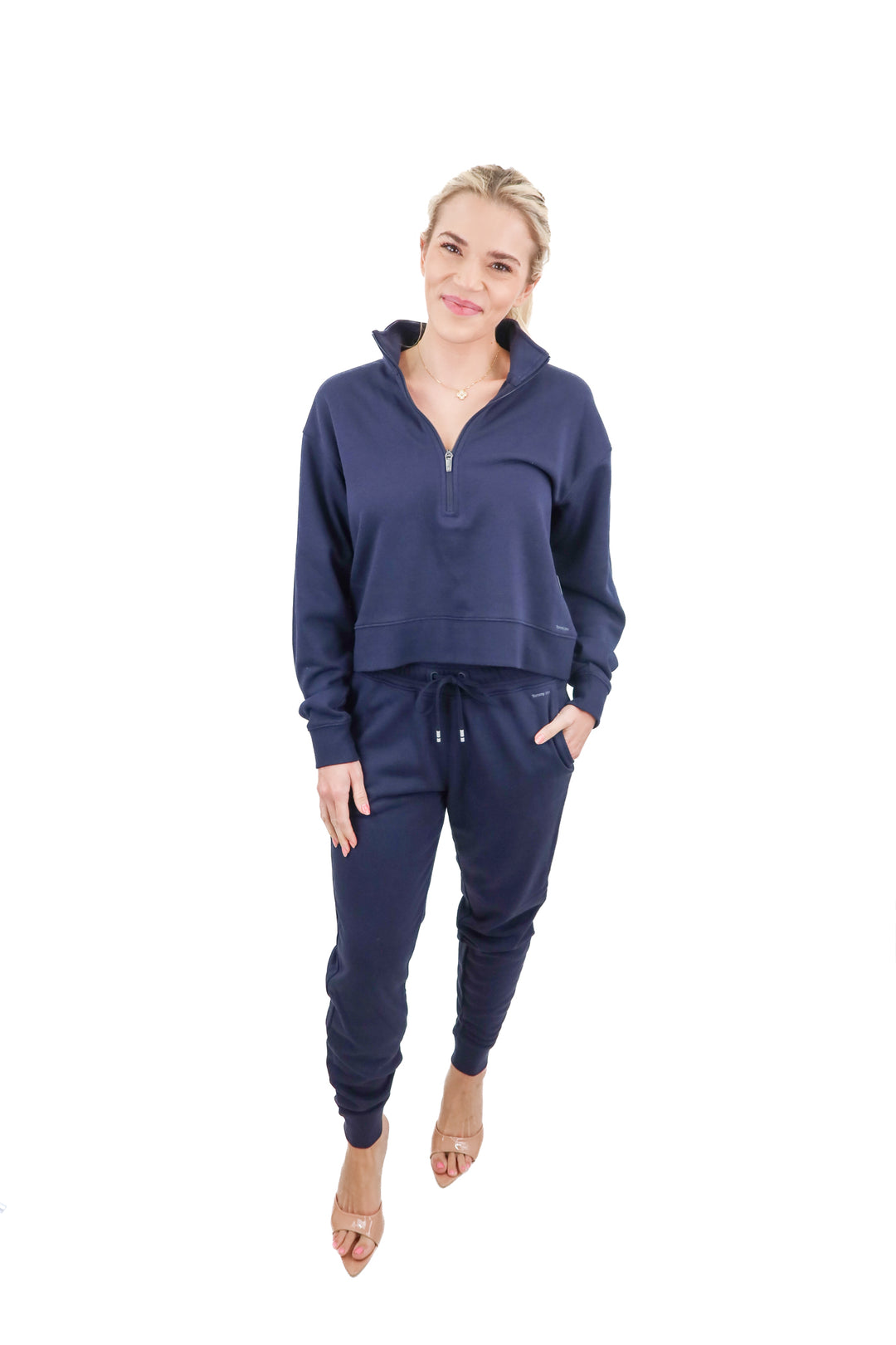 tommy john navy sweatpant lounge set NWT (s; retail $172)