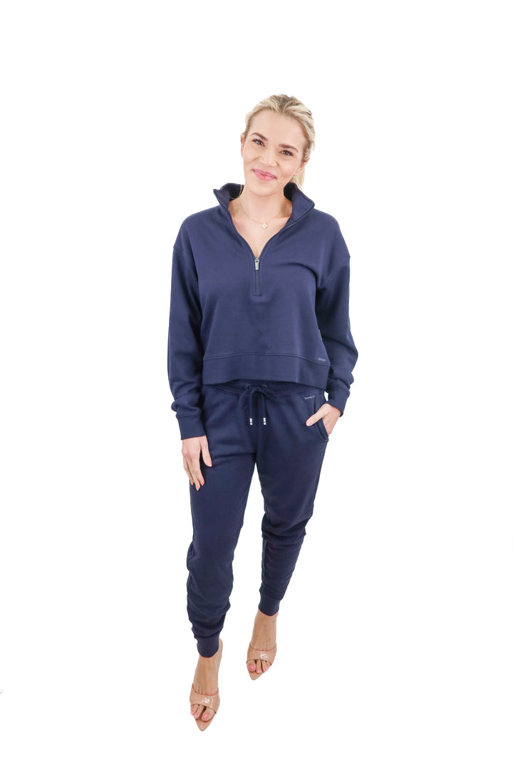 tommy john navy sweatpant lounge set NWT (s; retail $172)