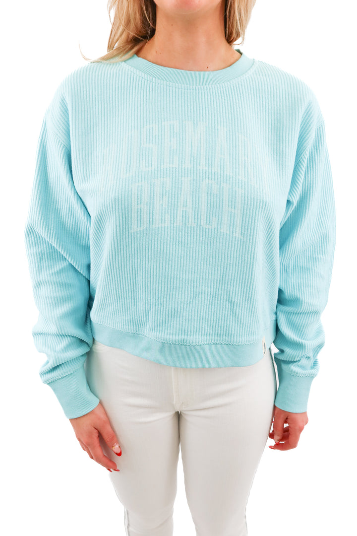 Unwind "Rosemary Beach" blue sweatshirt (L)