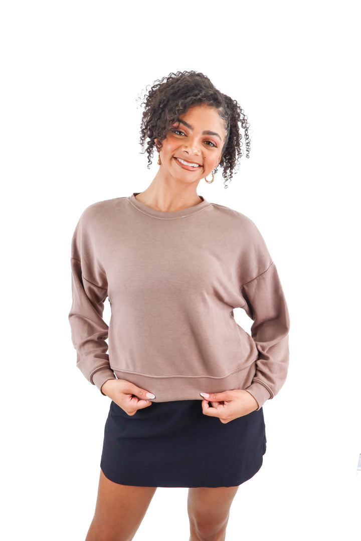 Scoop brown sweatshirt (S)