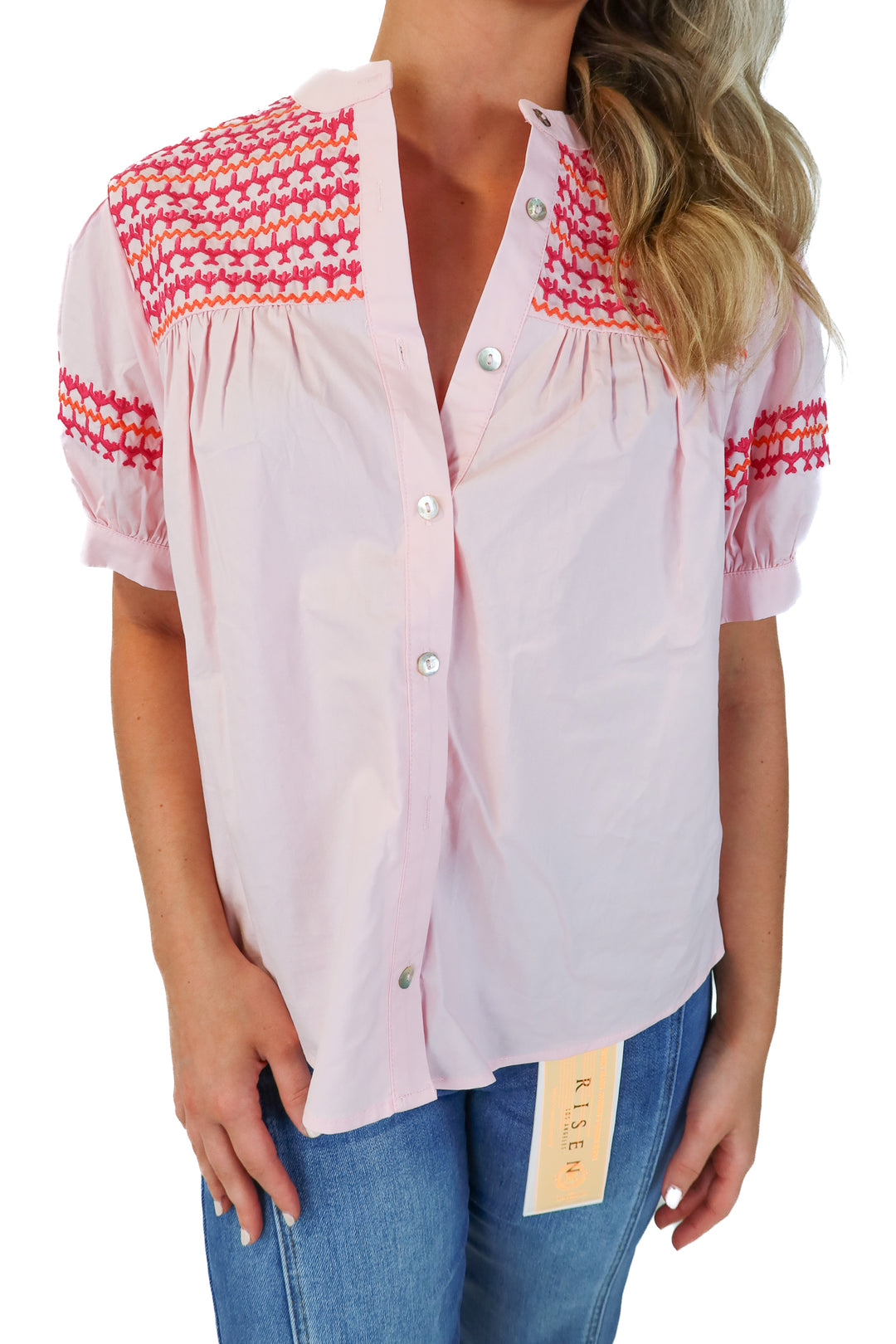 SOLD avara pink 'trudy top' NWT (xs; retail $88)