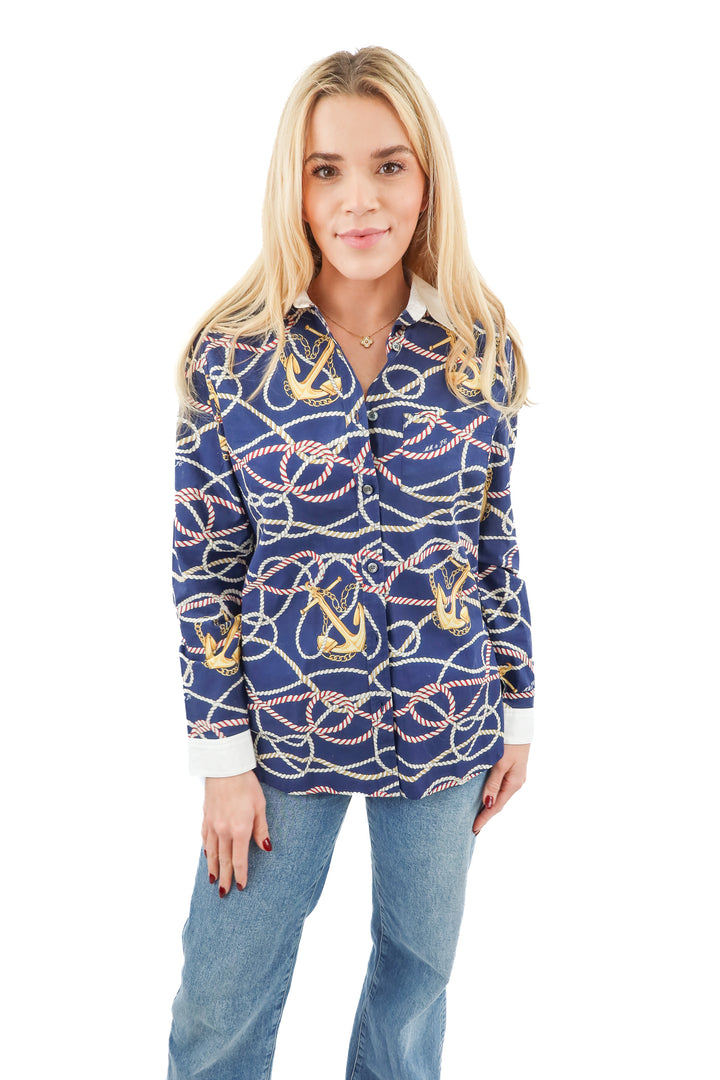 marie marot j.crew boat button up (0)