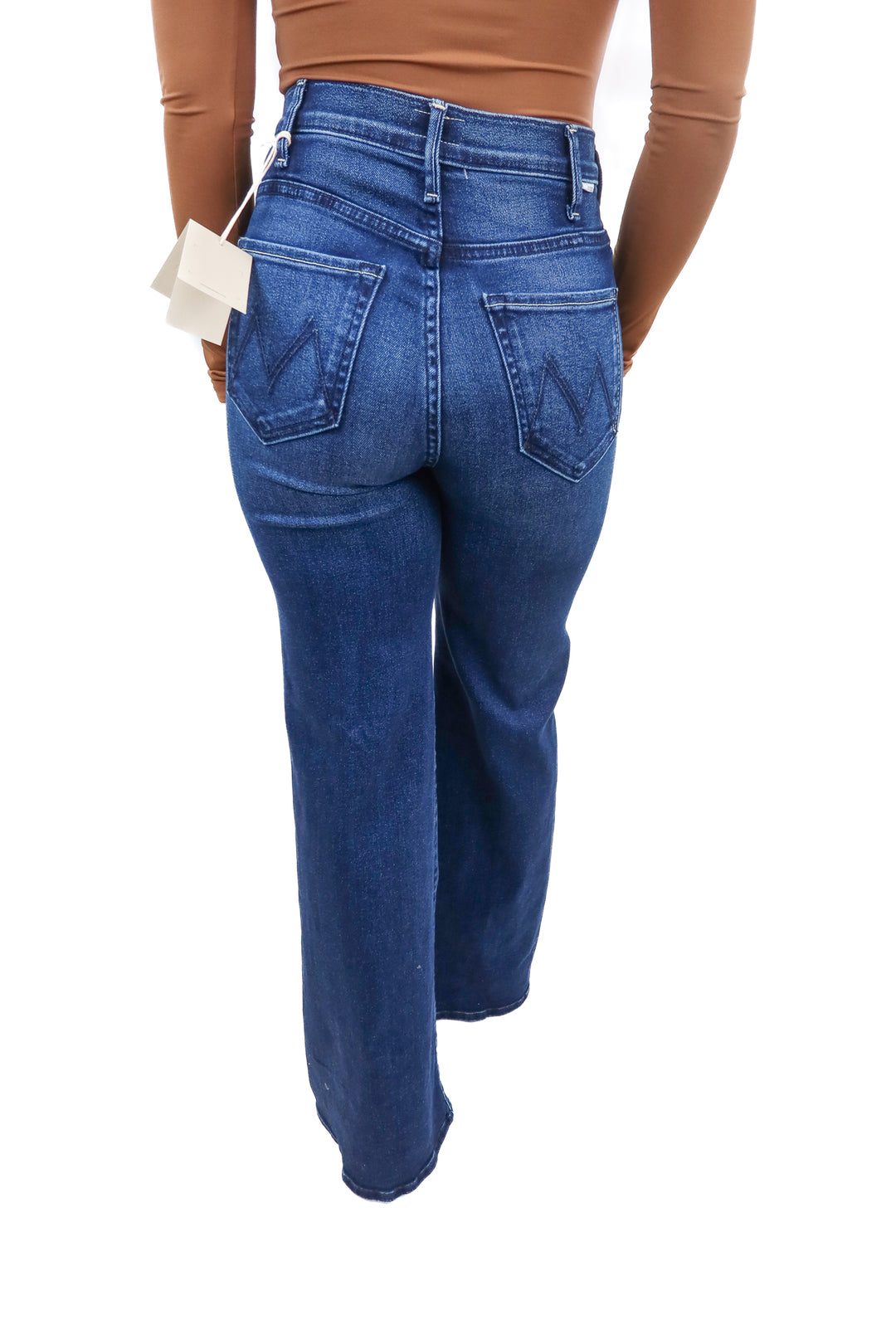 mother dark wash "the hustler roller sneak" jeans NWT (26; retail $268)