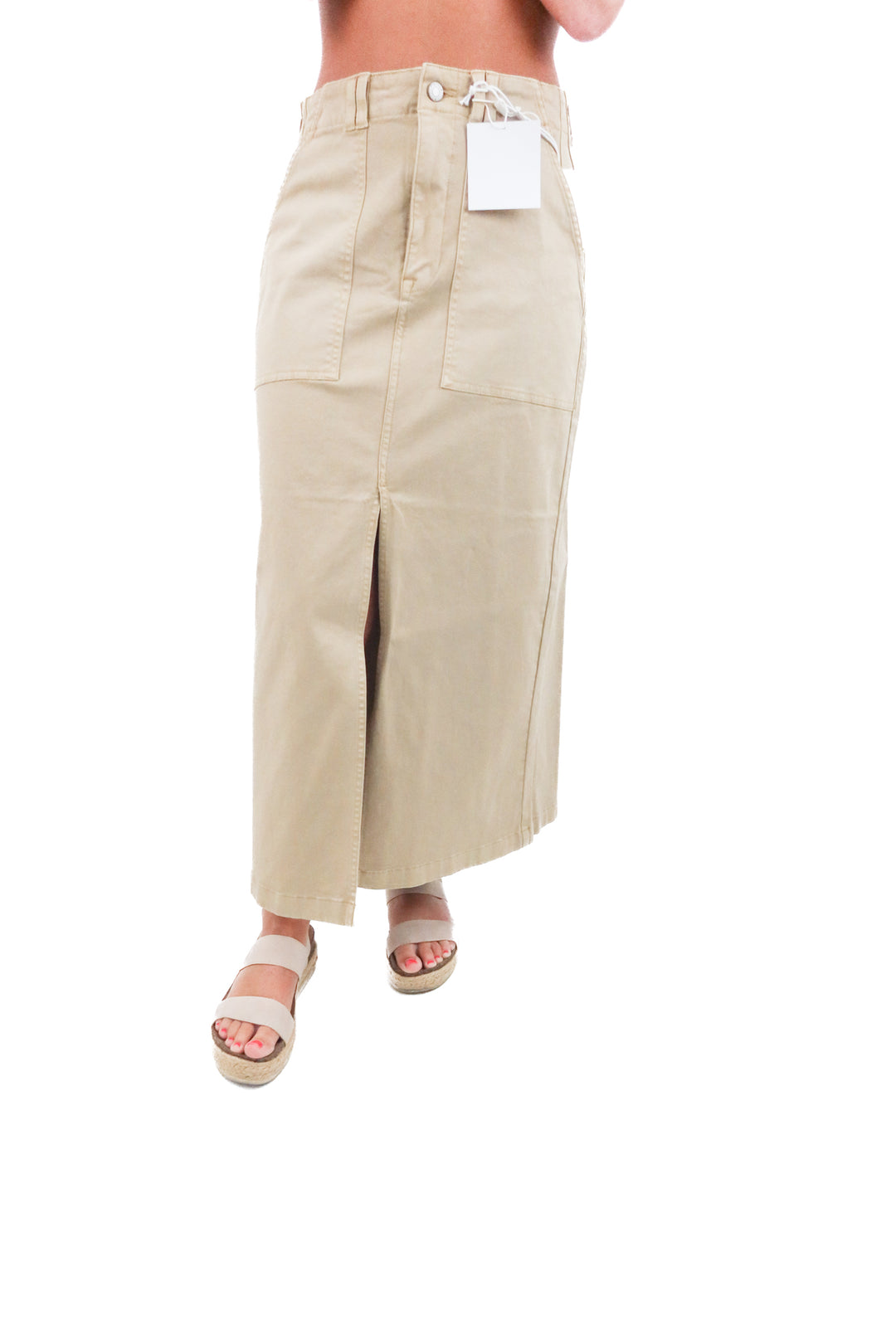 Pistola Pamela Khaki pants in latte NWT (size 28; retail $168)