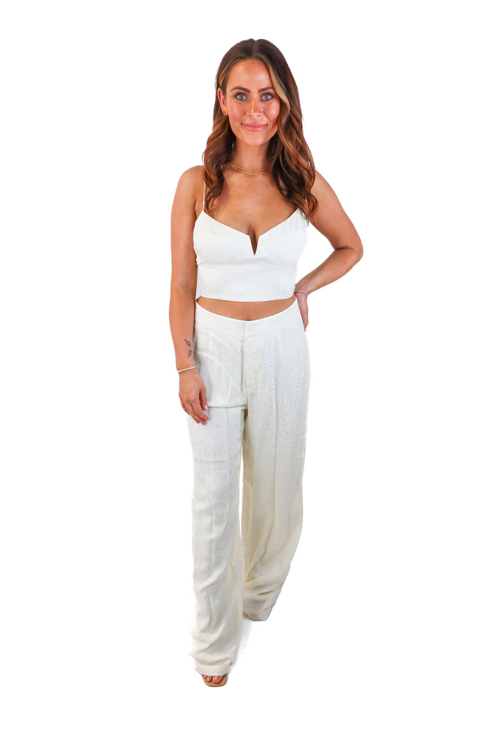 blue life white leopard satin set (m)